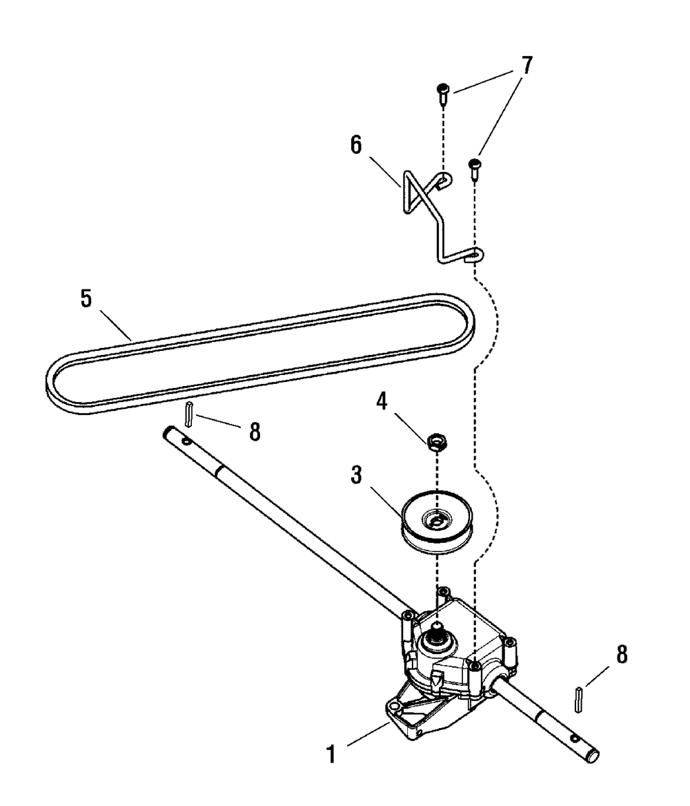 Transmission Group (7501852) Diagram and Parts List for 7800816-CXT21675 2011 Briggs and Stratton Lawn Mower